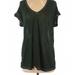 Free People Tops | Free People Tee | Color: Green/White | Size: S