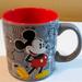 Disney Dining | Disney Mickey Mouse Coffee Mug Tea Cup Grey 20 Oz | Color: Gray/Red | Size: 20 Oz