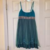 Free People Dresses | Free People Teal Dress Sz 2 | Color: Blue/Green | Size: 2