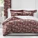 The Tailor's Bed Fox Grove Maroon Cotton Blend 2 Piece Coverlet Set Polyester/Polyfill/Cotton in Red/White | Queen Coverlet + 2 Queen Shams | Wayfair