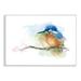 Stupell Industries Kingfisher Perched Bird On Cottage Tree Branch Black Framed Giclee Texturized Art By Verbrugge Watercolor in Brown | Wayfair