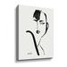 Orren Ellis Brush Portrait I - Painting on Canvas in White | 48 H x 36 W x 2 D in | Wayfair 388D996C023043C8B82AA6B33F398C51