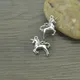 Breloques en métal cheval animal pendentifs antiques en argent tibétain Vintage bijoux à faire