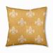 Fleur de Lis Design Tufted Floor Pillow