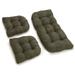 Porch & Den Amicus Microsuede 3-piece Indoor Settee Cushion Set