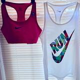 Nike Tops | 2 Racerback Nike Tops Nwt Sz Small | Color: White/Silver | Size: S