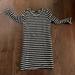 J. Crew Dresses | Jcrew Striped T Shirt Dress W Zippers | Color: Black | Size: Xs