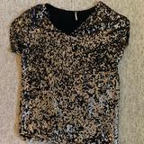 Free People Dresses | Free People Mini Sequin Dress | Color: Black | Size: Sp