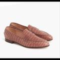 J. Crew Shoes | Croc Embossed Loafers | Color: Brown | Size: 7.5