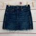 American Eagle Outfitters Skirts | Hi-Rise Mini Denim Skirt | Color: Black | Size: 4