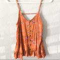 American Eagle Outfitters Tops | Flower Cami Top | American Eagle | Color: Red | Size: Xs