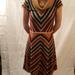 Jessica Simpson Dresses | Jessica Simpson Chevron Sweater Dress | Color: Brown/Black | Size: Xs