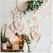 Anthropologie Accessories | 2pcs Macrame Wall Hanging Feather Boho Chic | Color: Silver | Size: Os
