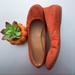 J. Crew Shoes | J. Crew Orange Flats Size 6 | Color: Orange | Size: 6