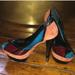 Jessica Simpson Shoes | Jessica Simpson Color Block Heels | Color: Blue/Black | Size: 8.5