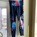 Athleta Pants & Jumpsuits | Floral Print Athleta Workout Leggings | Color: Black | Size: S