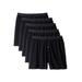 Men's Big & Tall Cotton Boxers 5-Pack by KingSize in Black (Size 9XL)