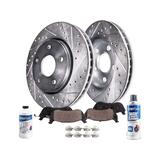 2008-2019 Toyota Highlander Front Brake Pad and Rotor Kit - Detroit Axle