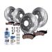 2002-2005 Chevrolet Trailblazer EXT Front and Rear Brake Pad and Rotor Kit - Detroit Axle