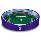 Purple Northwestern Wildcats 8'' x 25'' 38'' Large Stadium Oval Dog Bed