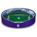 Purple Northwestern Wildcats 7'' x 19'' 23'' Small Stadium Oval Dog Bed