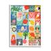 Stupell Industries Patchwork Style Alphabet Playful Kid's ABC Letters XXL Stretched Canvas Wall Art By Caroline Alfreds in Brown | Wayfair