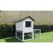 Tucker Murphy Pet™ Mcmillon Chicken Coop w/ Chicken Run For Up To 4 Chickens Solid Wood in Brown | 50.4 H x 48 W x 51 D in | Wayfair