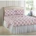 Alcott Hill® Gustav Tight Grip Floral Microfiber Sheet Set Polyester in Pink | 96 H x 81 W in | Wayfair 56AB28DA16F249B8B917BEA083BD0293