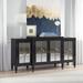 Etta Avenue™ Bryony Buffet Table Wood in Black/Brown | 34 H x 68 W x 18 D in | Wayfair 4565A8A06FA64EF4ABAB29F3FA954A17