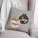 The Holiday Aisle® Joy & Comfort Ornaments Throw Pillow Polyester/Polyfill blend | 18 H x 18 W x 1.5 D in | Wayfair