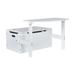 Costway 3-in-1 Kids Convertible Storage Bench Wood Activity Table and Chair Set-White