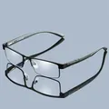 Hommes femmes lunettes en titane lentilles Zoom grossissement lunettes de lecture 1.0 1.5 2.0 2.5