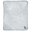 MLB 114 Yankees Patch Two Tone Sherpa Throw