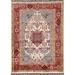 Vegetable Dye Oriental Ziegler Wool Area Rug Hand-knotted Foyer Carpet - 3'6" x 4'9"