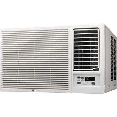 LG 23,000 BTU 230V Window-Mounted Air Conditioner with 11,600 BTU Supplemental Heat Function