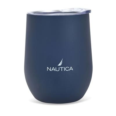 Nautica J-Class Logo Double-Walled Stainless Steel Tumbler Navy, OS