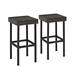 Crosley Palm Harbor Outdoor Wicker 29-inch Bar Height Stool (Set of 2)