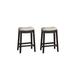 PU Upholstery Counter Stool, Set of 2