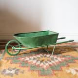 RusticReach Decorative Planter Cart Green Metal Cart Planter