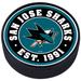 San Jose Sharks Team Established Textured Puck