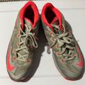 Nike Shoes | Men’s Nike King James Gray/Neon Red Sneakers Size 11.5 | Color: Gray/Red | Size: 11.5