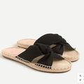 J. Crew Shoes | J.Crewtwisted Knot Espadrille Sandals | Color: Black | Size: Various