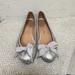 Coach Shoes | Coach Sarah Silver Flats | Color: Silver | Size: 6.5
