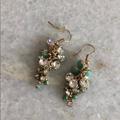 Anthropologie Jewelry | Anthropologie Sea Foam + Sparkle Drop Earrings | Color: Brown | Size: Os