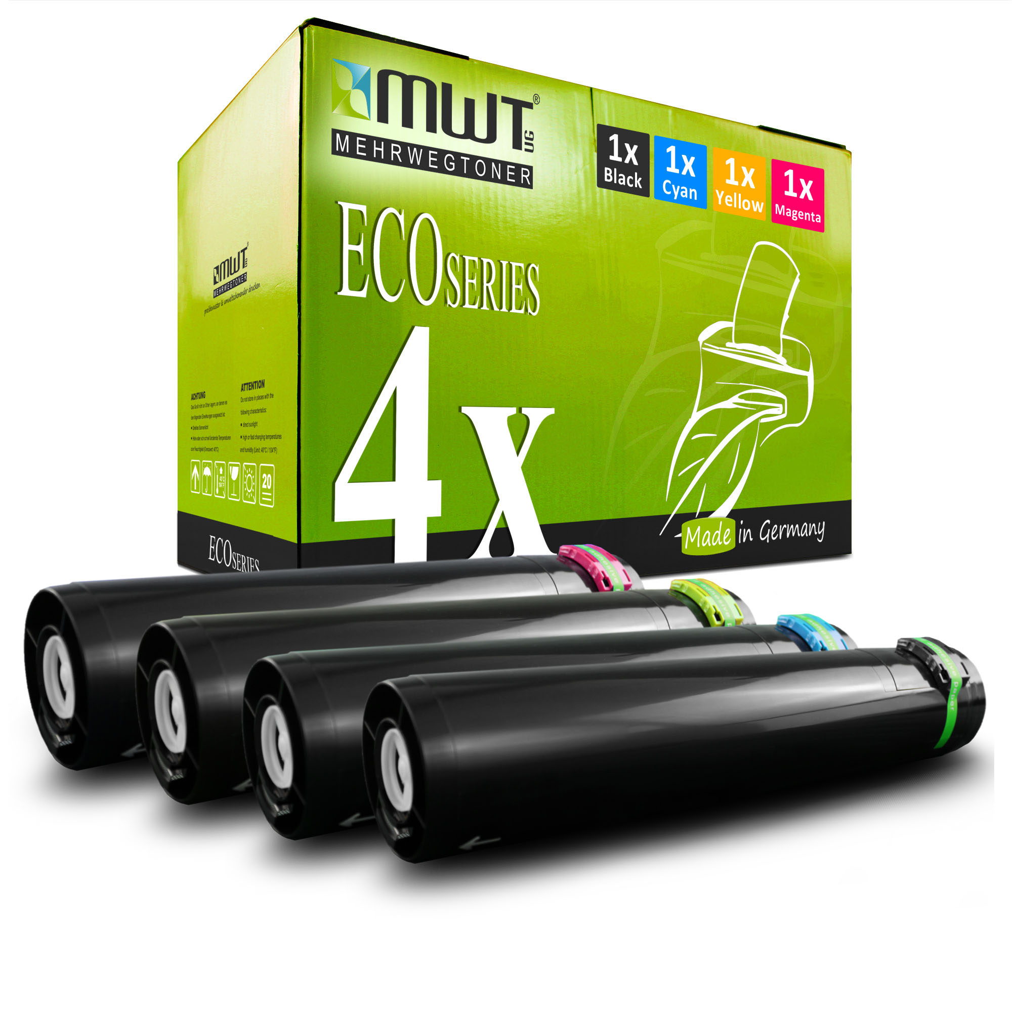 4 Mehrwegtoner kompatible Lasertoner ersetzt Xerox 006R01177 006R01176 006R01178 006R01175 Mehrfarbig Image