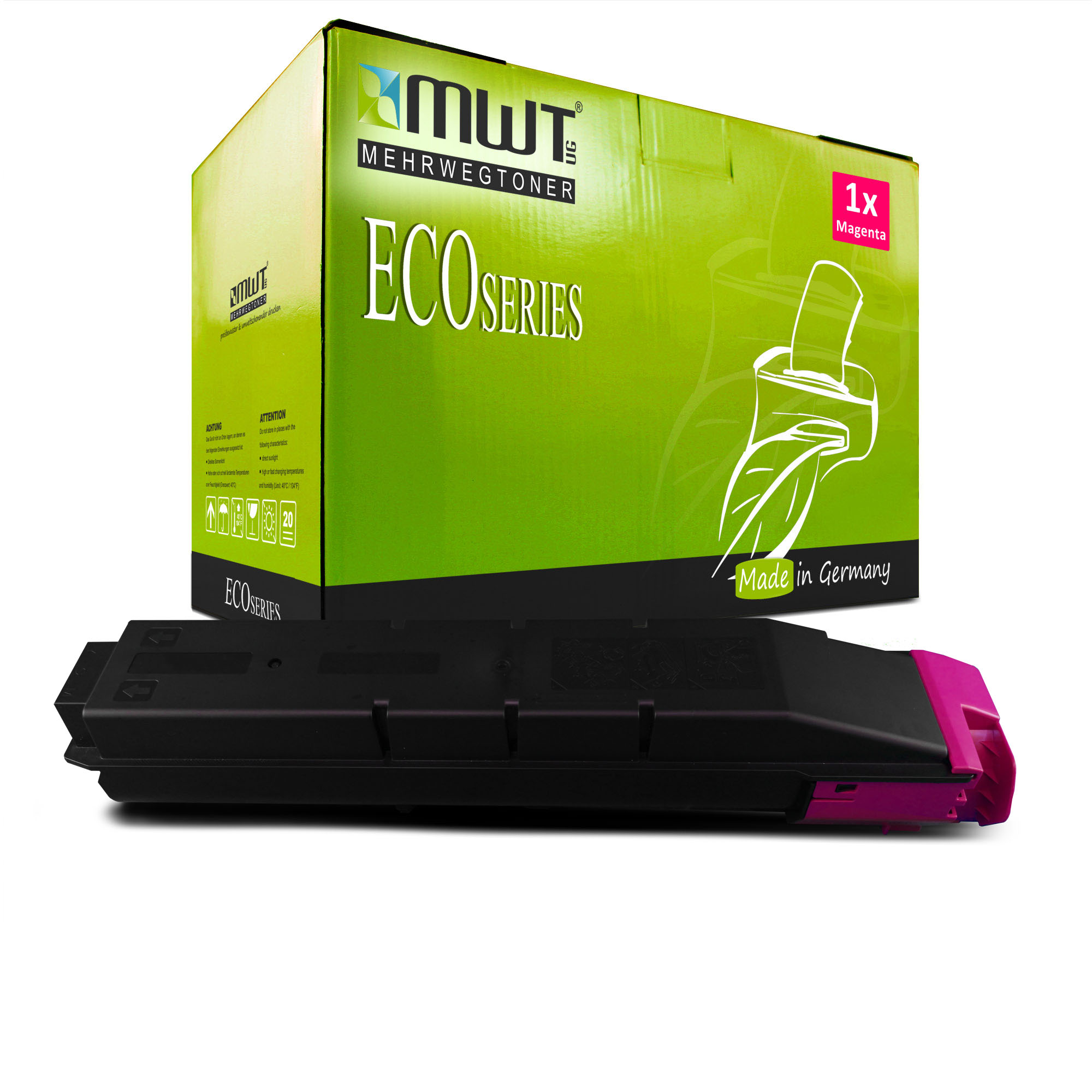 1 Mehrwegtoner kompatible Lasertoner ersetzt Kyocera TK-8515 1T02NDBNL0 Magenta Image