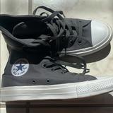 Converse Shoes | Grey High Top Women’s Converse | Color: Black | Size: 7.5