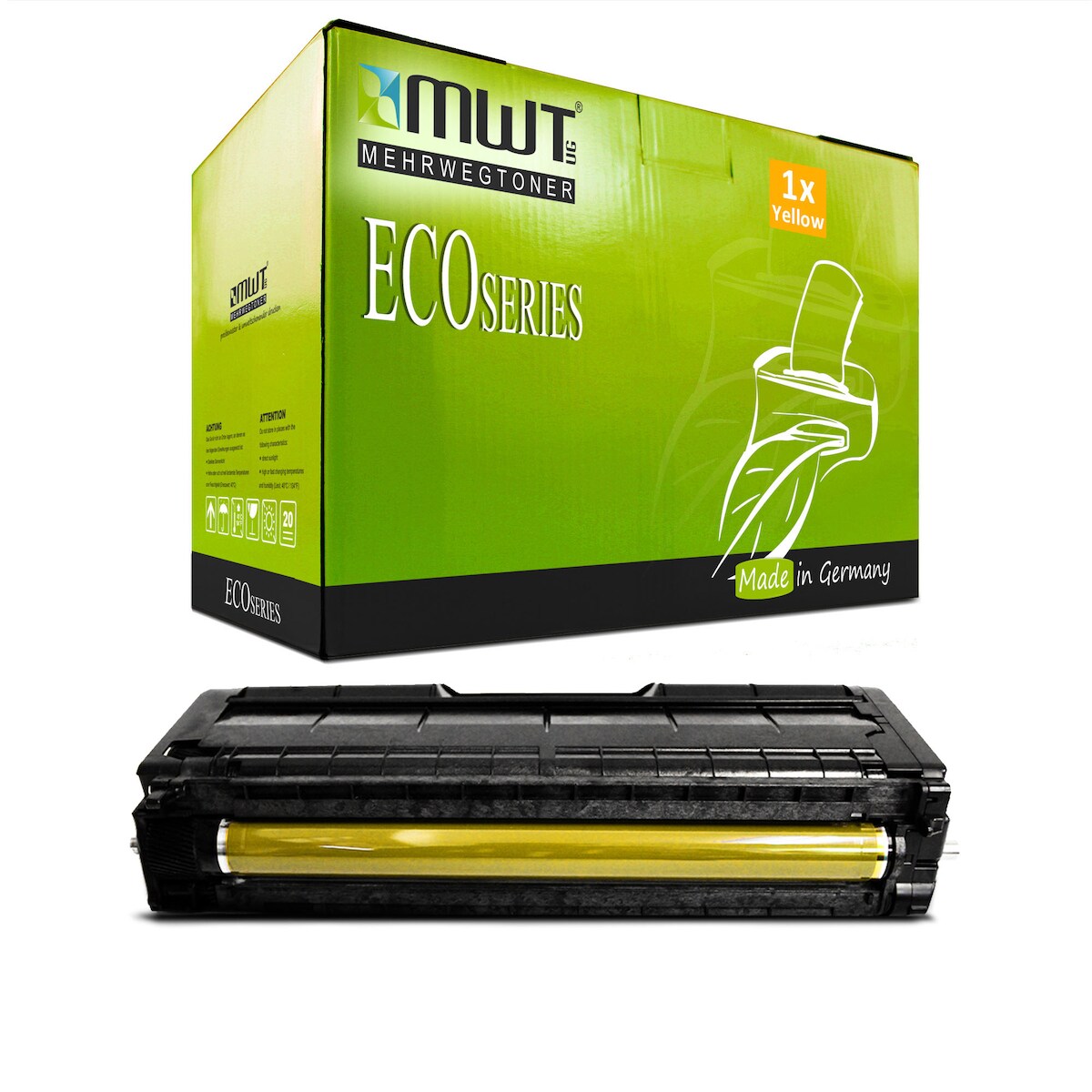 1 Mehrwegtoner kompatible Lasertoner ersetzt Ricoh 407902 Yellow Image