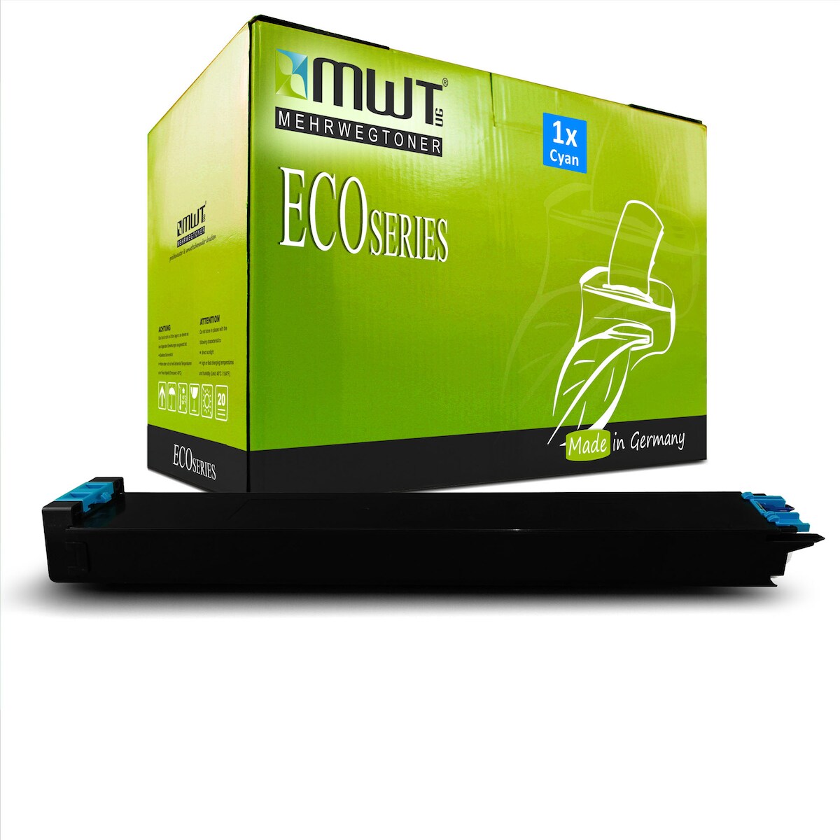 1 Mehrwegtoner kompatible Lasertoner ersetzt Sharp MX-31 GTCA Cyan Image