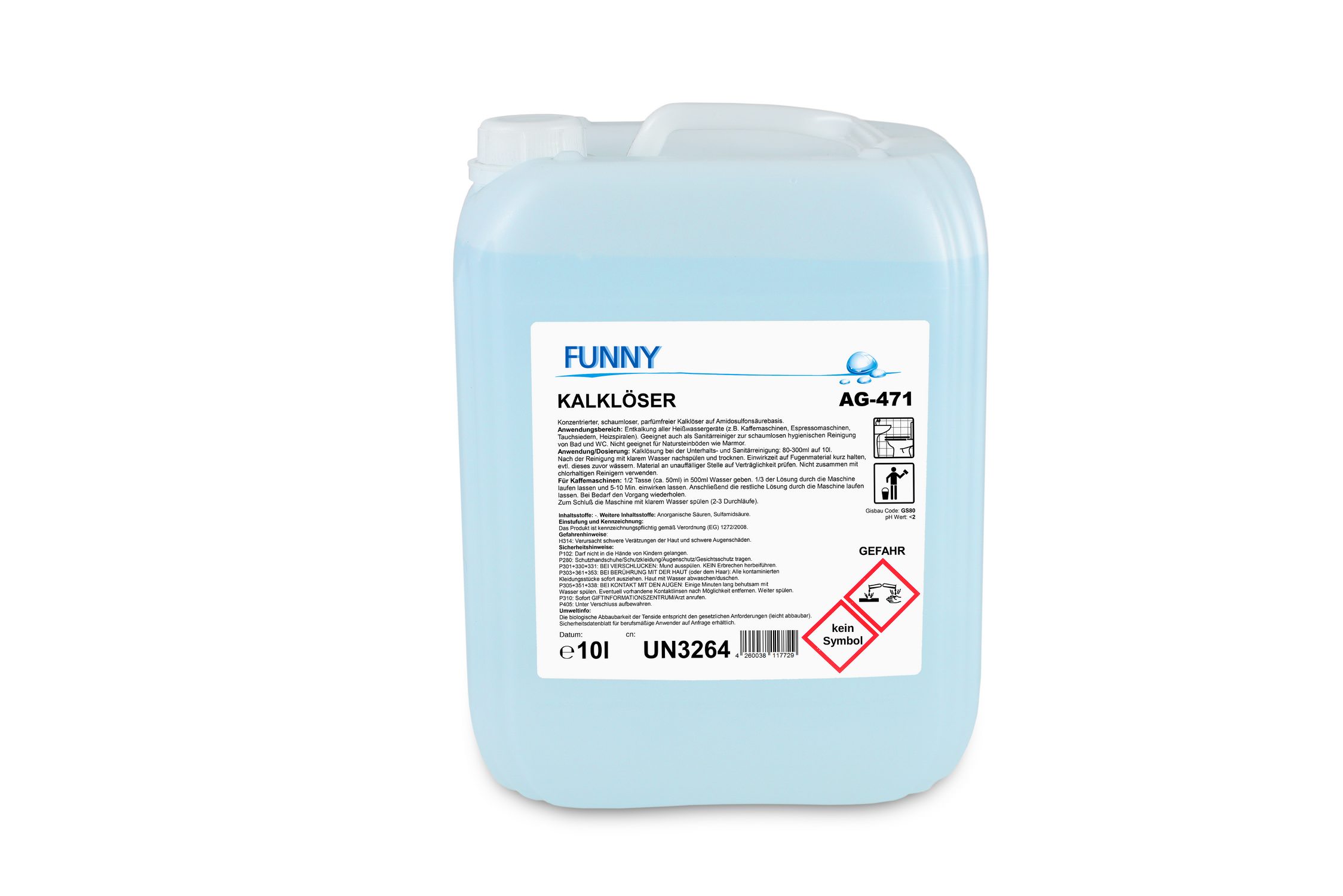 Funny Kalklöser, schaumlos, parfümfrei, 10 Liter Image